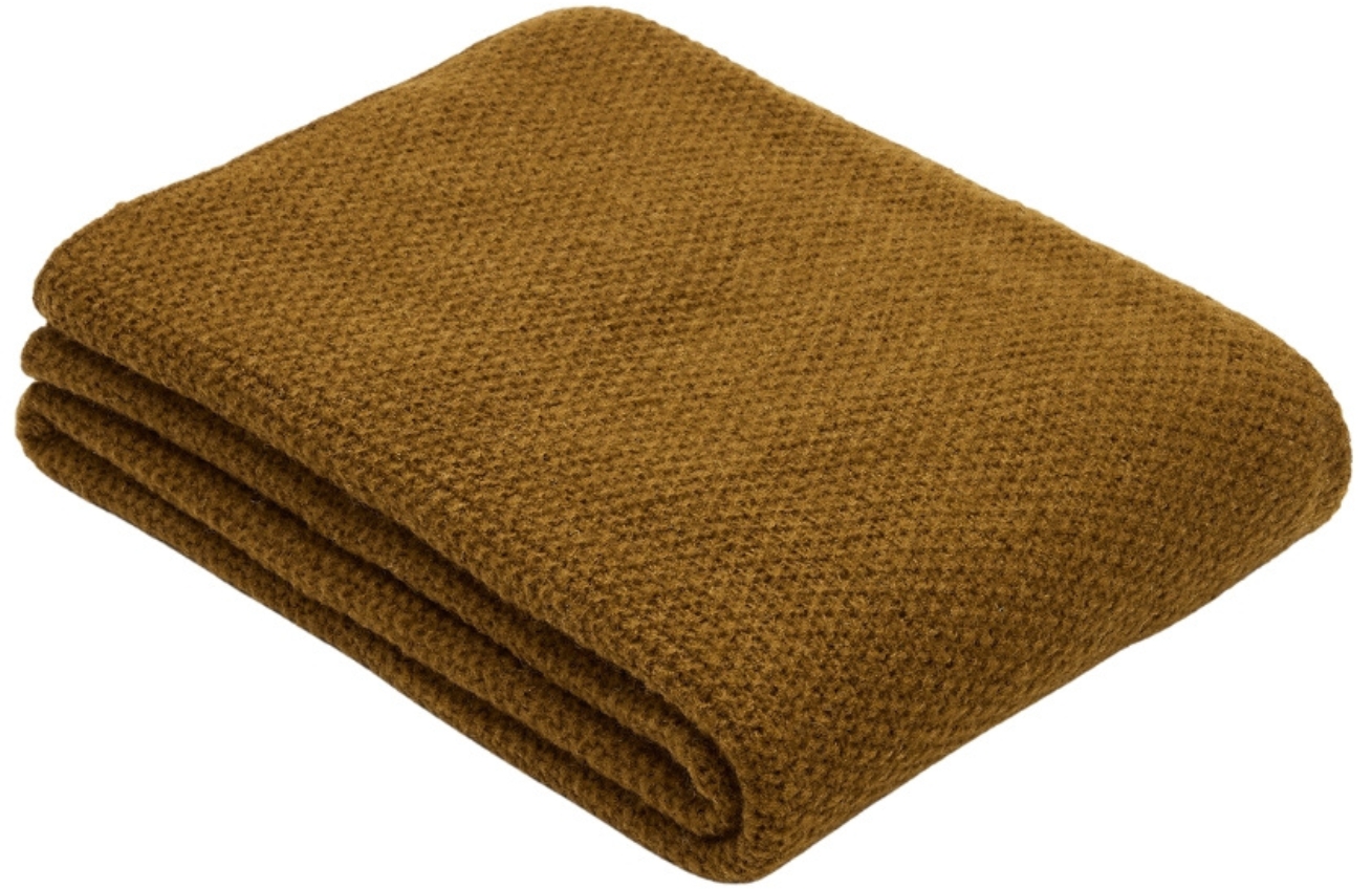 Hnědý pléd Kave Home Melany 130 x 170 cm Kave Home