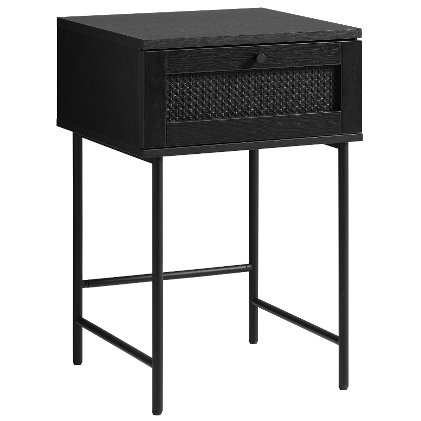 Unique Furniture Černý odkládací stolek Pensacola 45 x 45 cm Unique Furniture