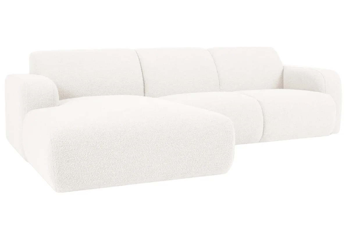 Windsor & Co bouclé rohová pohovka Lola, levá