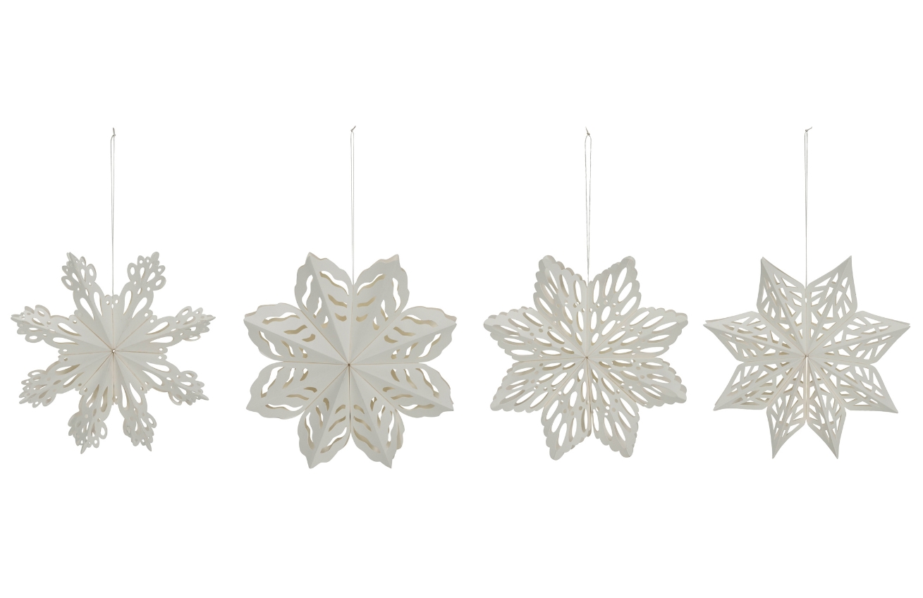 House Doctor Set čtyř papírových vánočních ozdob Ornaments House Doctor