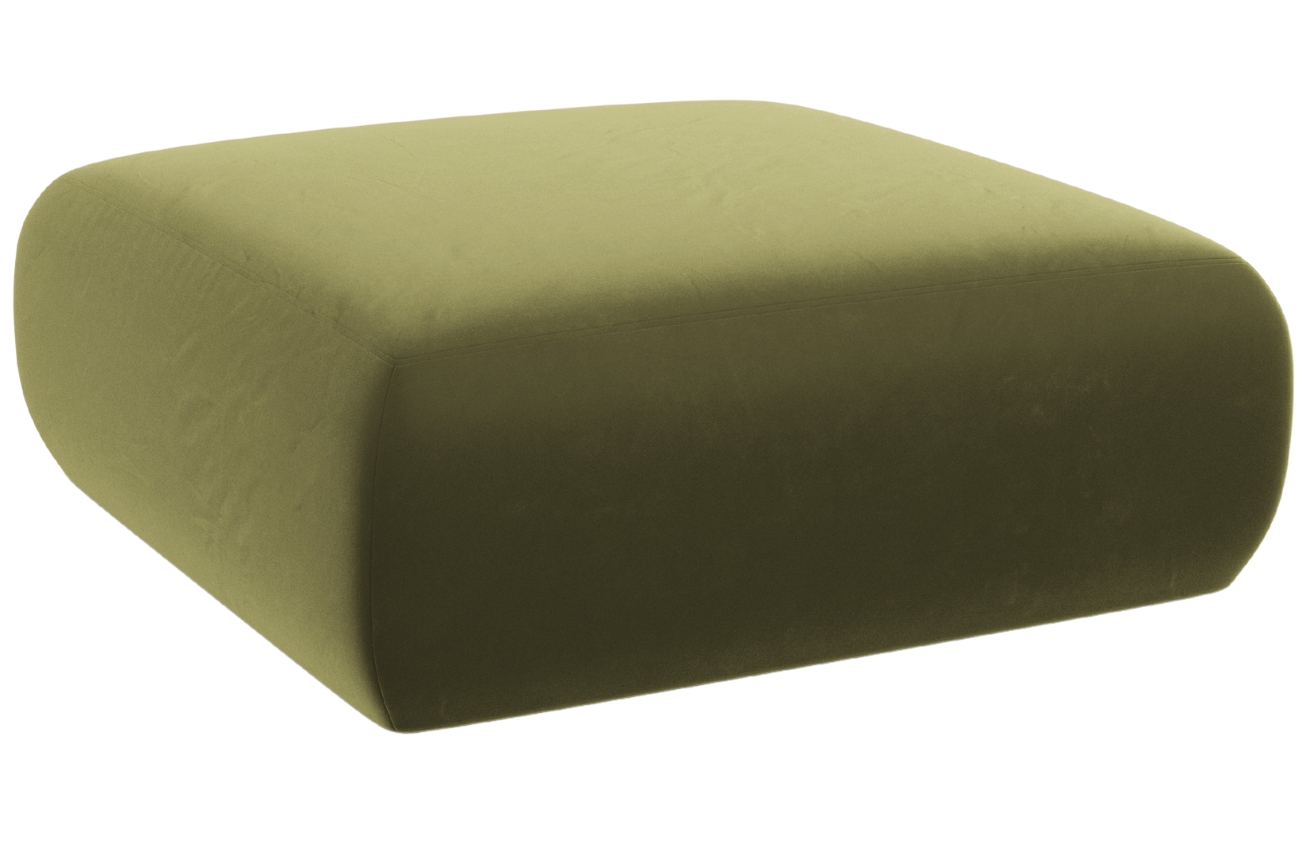 Windsor & Co Sametová podnožka Lola 100 x 100 cm Windsor & Co