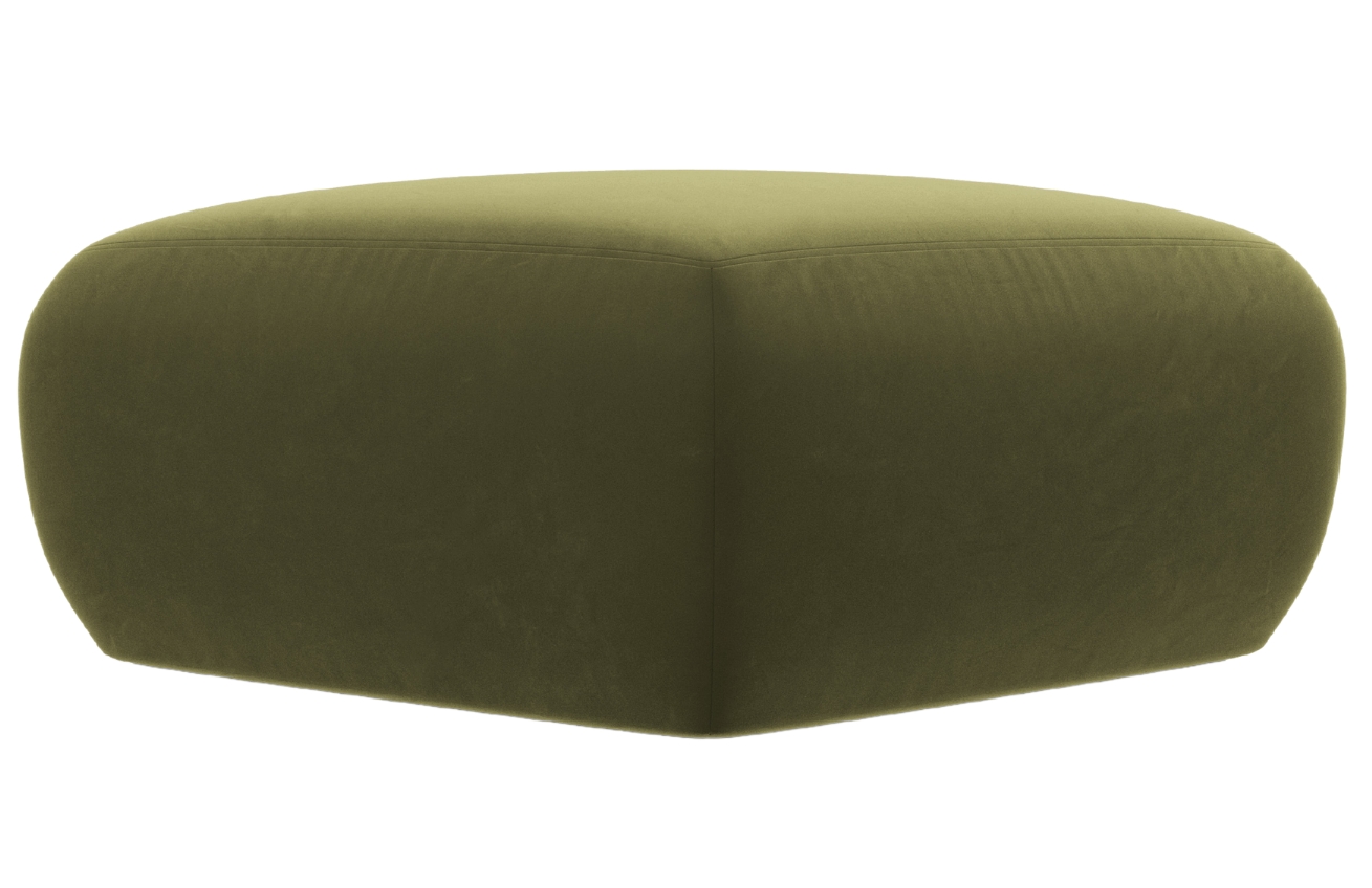 Windsor & Co Sametová podnožka Lola 75 x 75 cm Windsor & Co