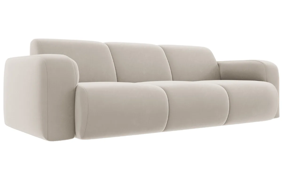 Windsor & Co Světle zelená sametová pohovka Lola 170 cm