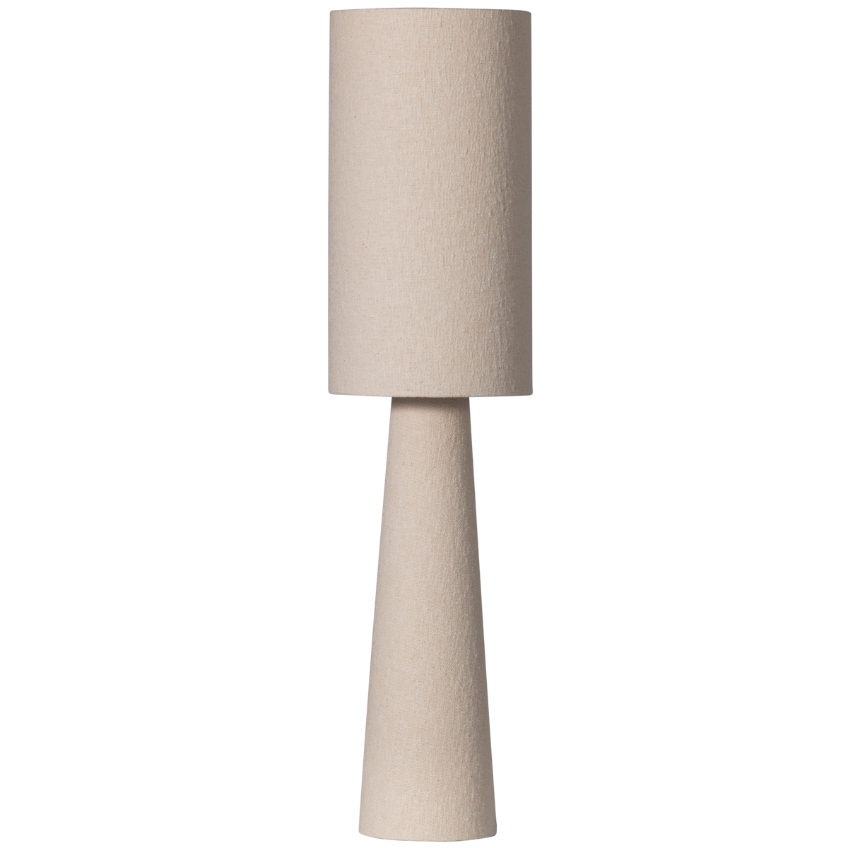 WOOOD Béžová bouclé stojací lampa Lofa 90 cm WOOOD
