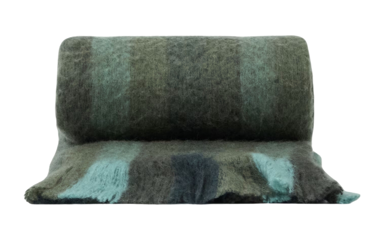 Zelený pléd Kave Home Vilo 130 x 170 cm Kave Home