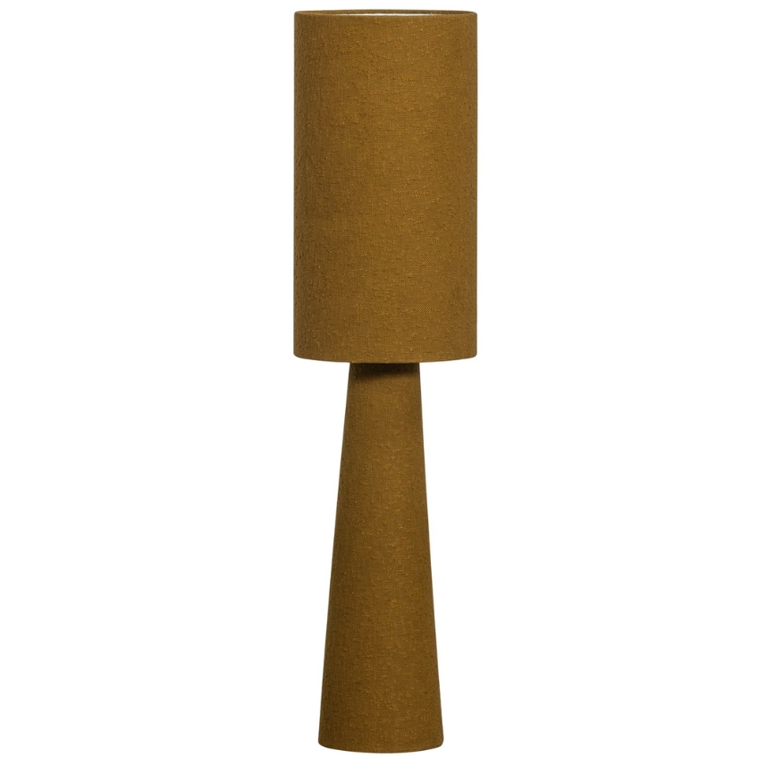 WOOOD Hnědá bouclé stojací lampa Lofa 90 cm WOOOD