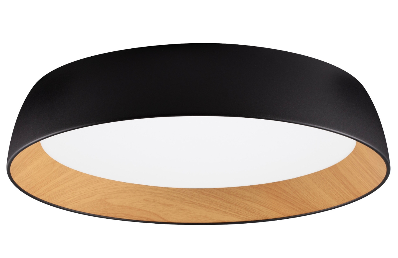 Černé kovové stropní LED světlo Nova Luce Sigi 60 cm Nova Luce
