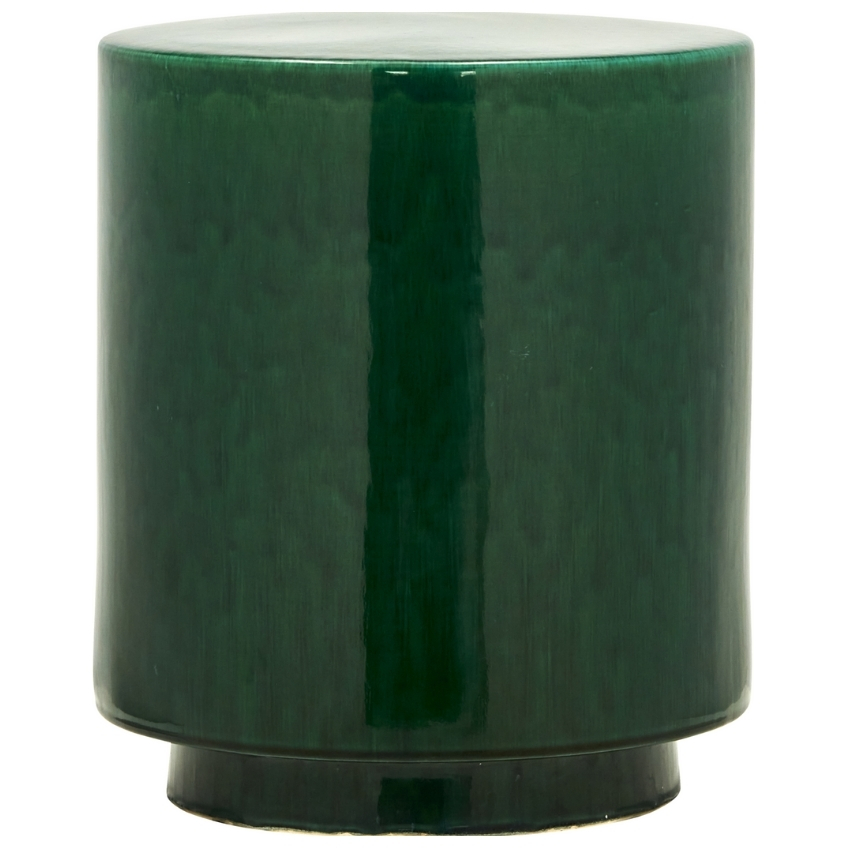 House Doctor Zelený keramický odkládací stolek Thea 34 cm House Doctor