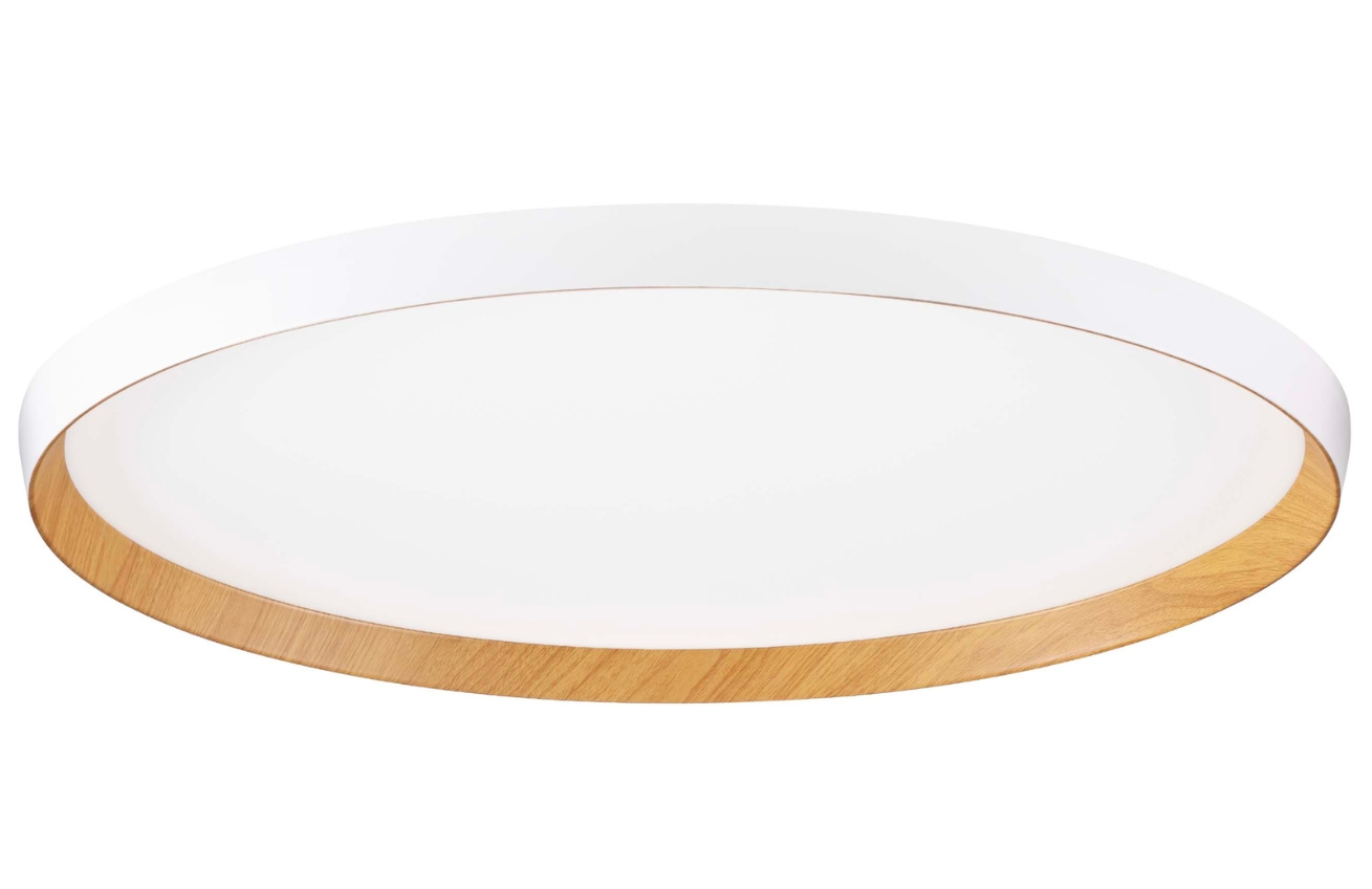 Bílé kovové stropní LED světlo Nova Luce Vomos 60 cm Nova Luce