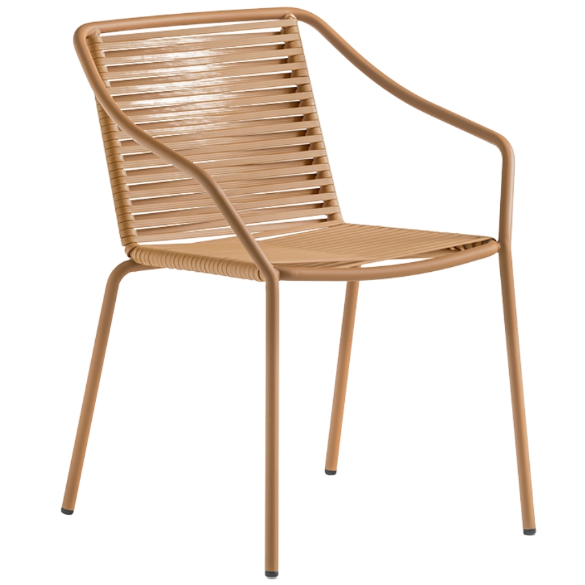 Pedrali Hnědá zahradní židle Philía 3905 Pedrali