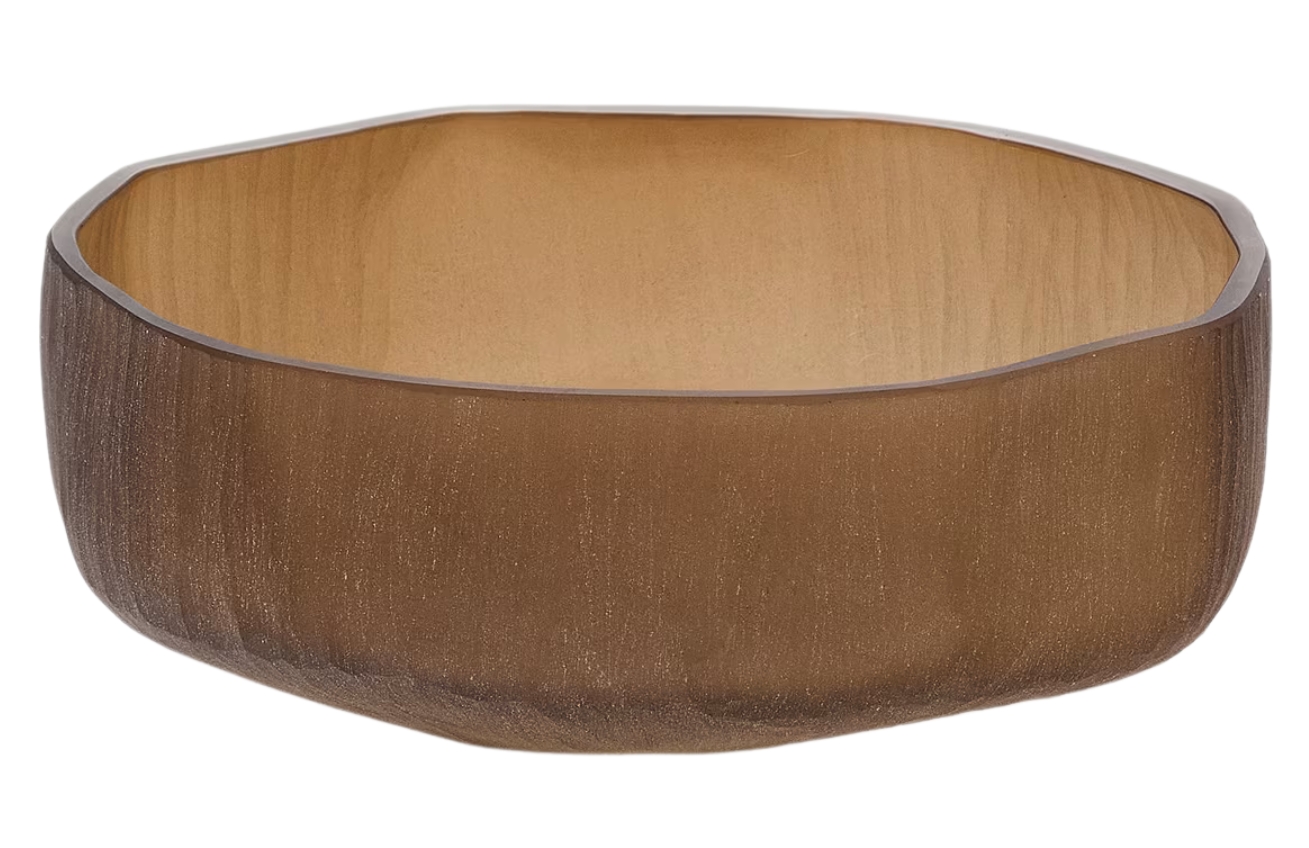 Hnědá skleněná mísa Kave Home Terrava 28 cm Kave Home