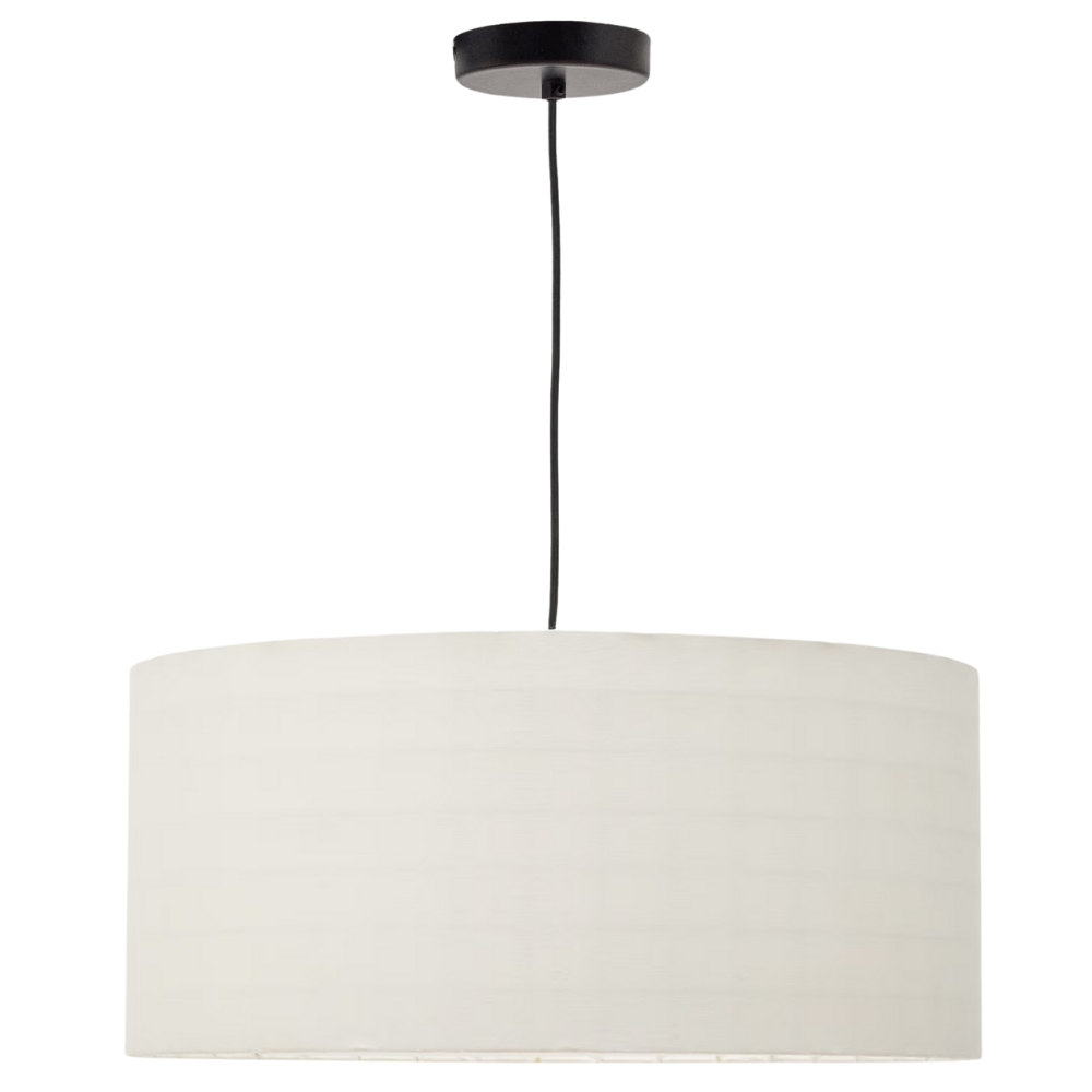 Kave Home Bílé závěsné stínidlo Dulan 65 cm Kave Home