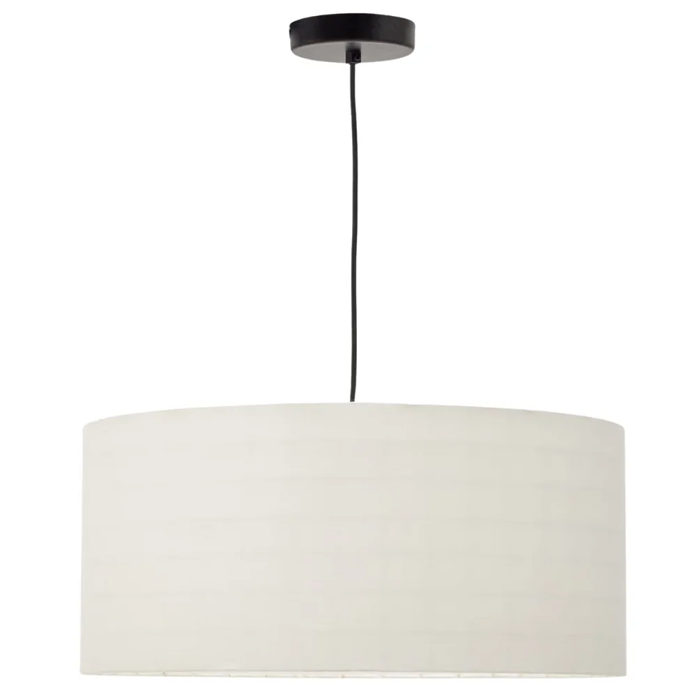 Kave Home Bílé závěsné stínidlo Dulan 65 cm