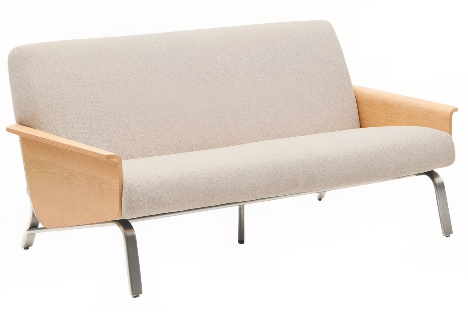 Kave Home Béžová dubová dvoumístná pohovka Amsen 165 cm Kave Home