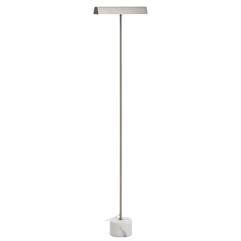 Kave Home Stříbrná kovová stojací lampa Lynor 121 cm Kave Home