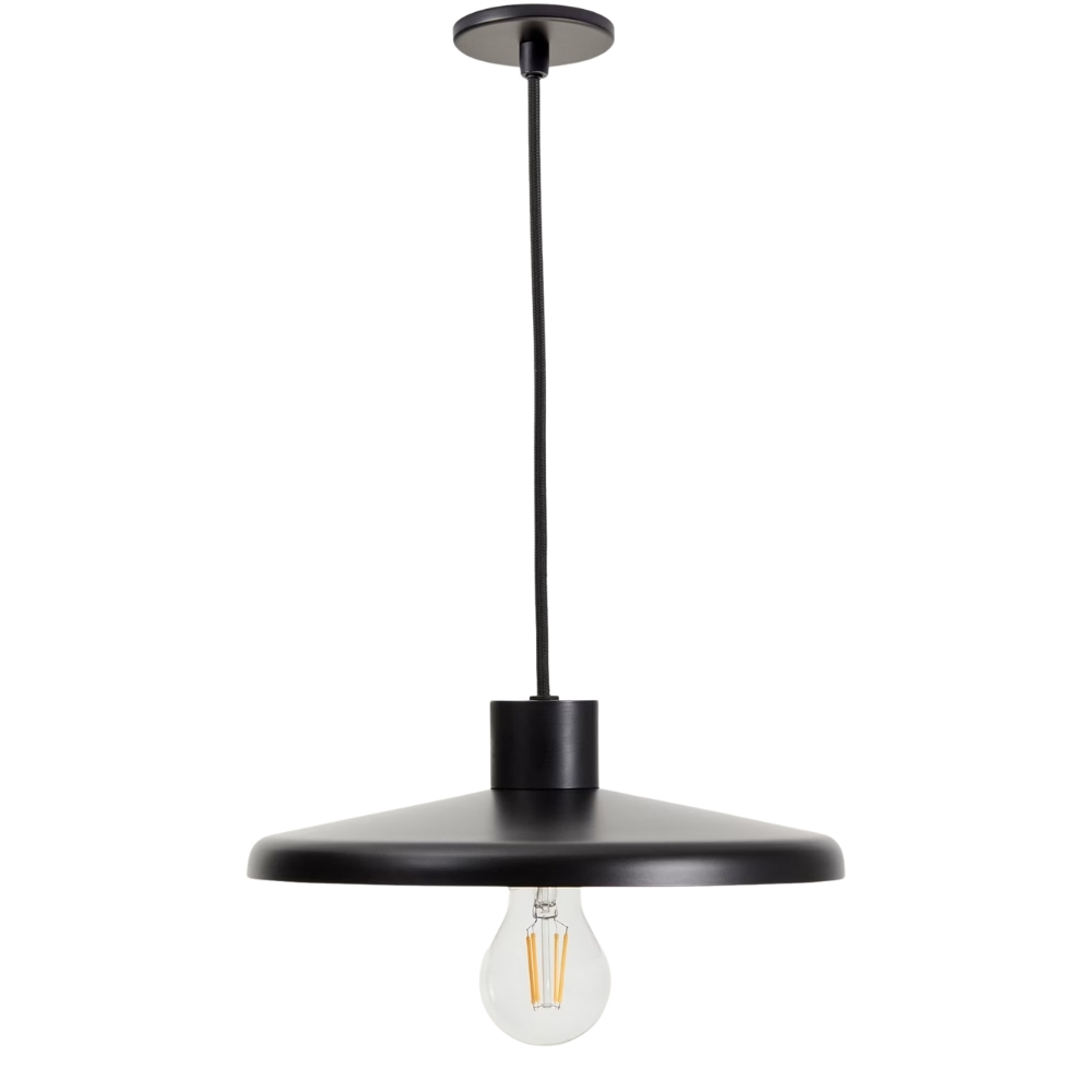 Kave Home Černé kovové závěsné světlo Nuvira 27 cm Kave Home