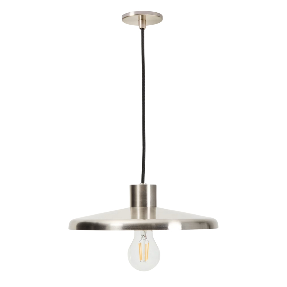 Kave Home Stříbrné kovové závěsné světlo Nuvira 27 cm Kave Home