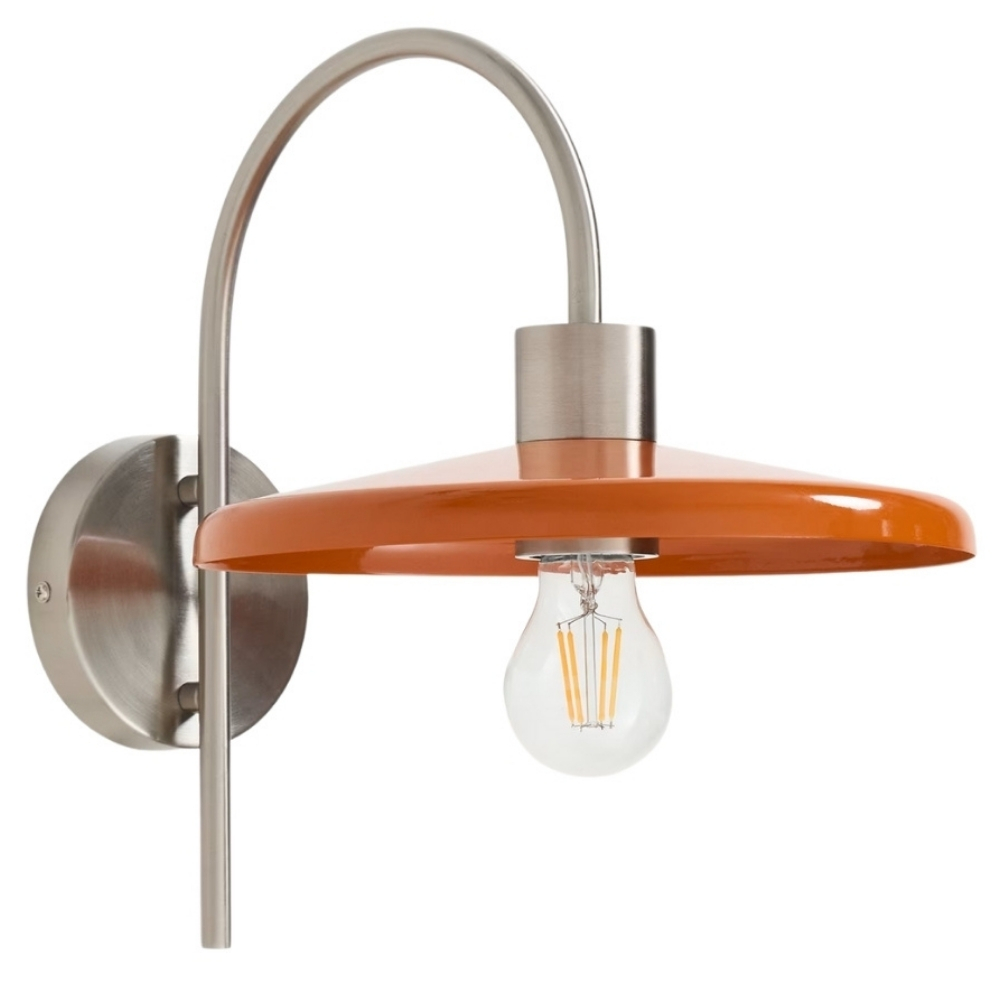 Kave Home Oranžové kovové nástěnné světlo Nuvira Kave Home