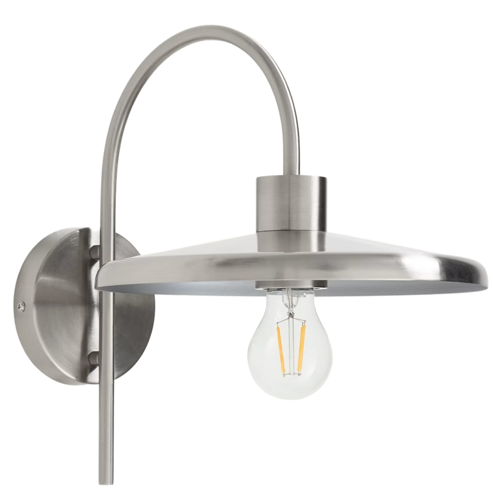 Kave Home Stříbrné kovové nástěnné světlo Nuvira Kave Home