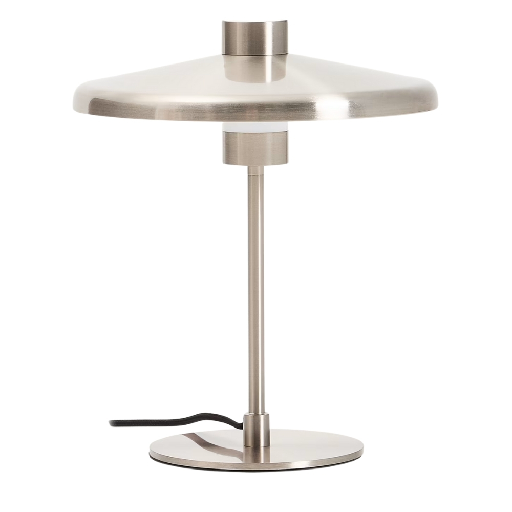 Kave Home Stříbrná kovová stolní lampa Nuvira Kave Home