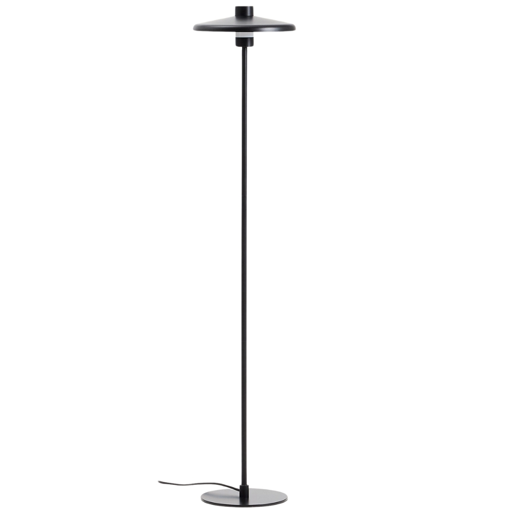 Kave Home Černá kovová stojací lampa Nuvira 130 cm Kave Home