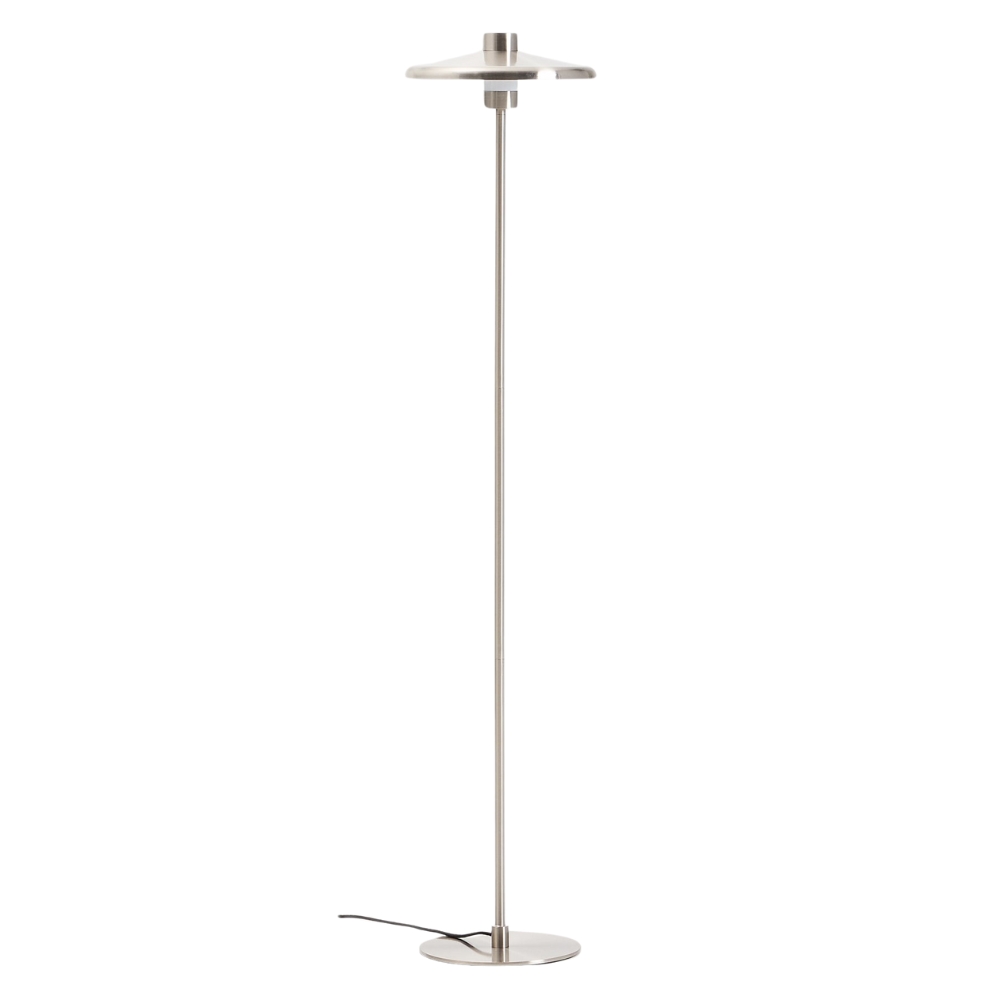 Kave Home Stříbrná kovová stojací lampa Nuvira 130 cm Kave Home