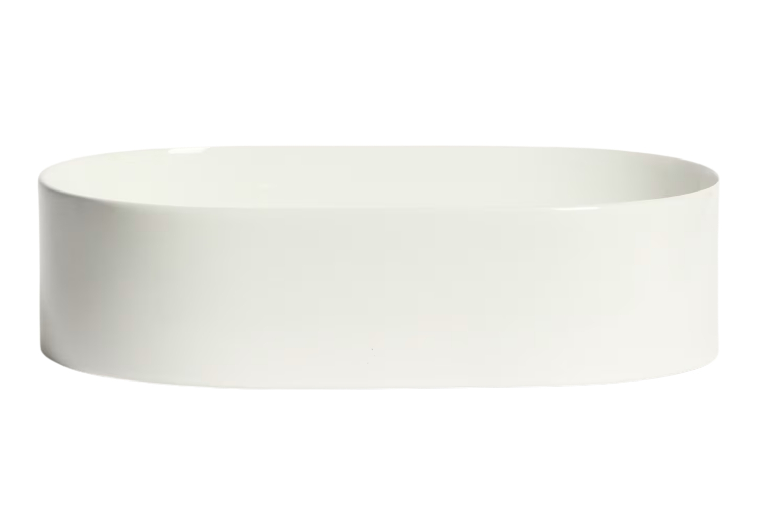 Kave Home Bílé keramické umyvadlo na desku Ovara 50 x 31 cm Kave Home