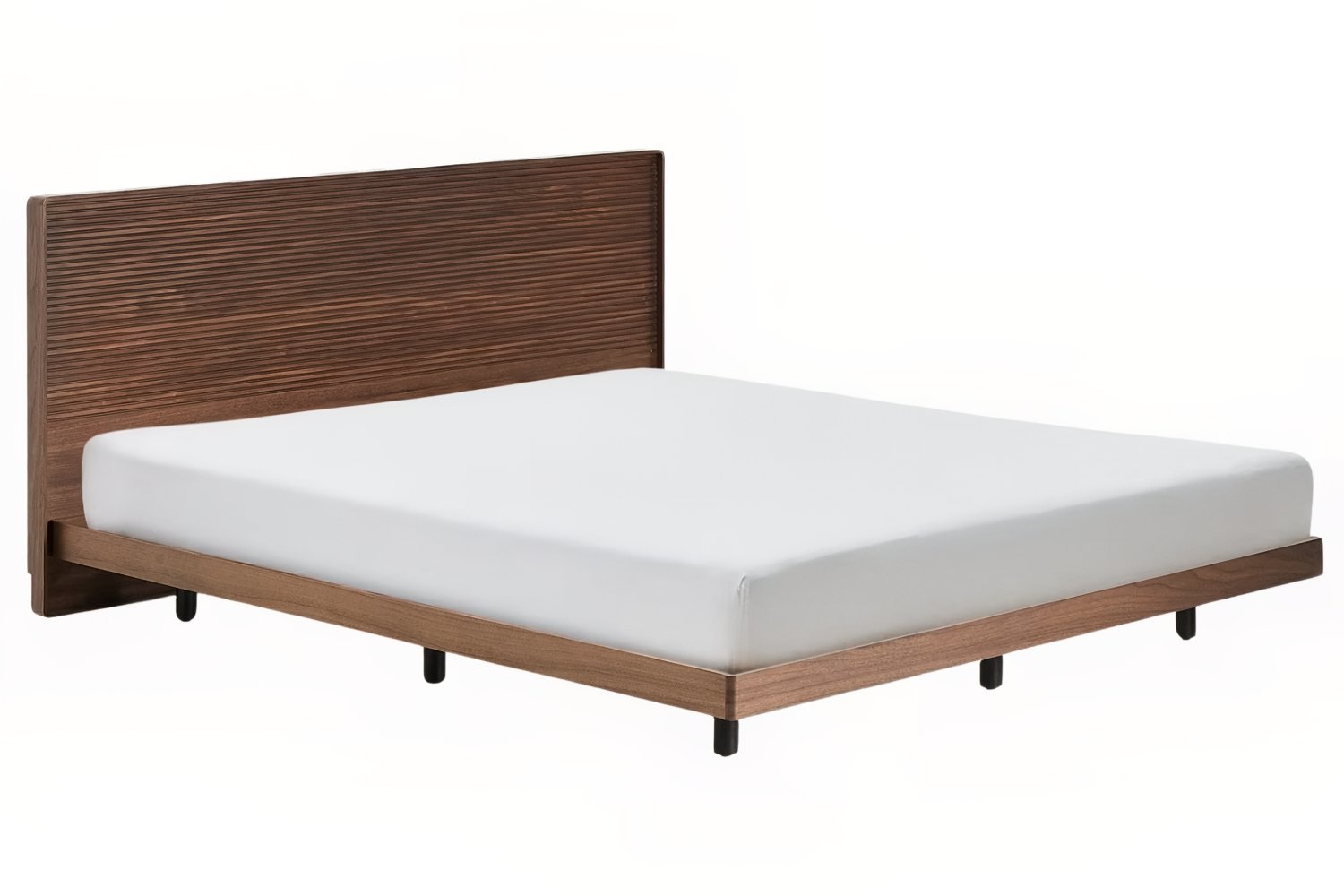 Kave Home Ořechová postel Norlen 180 x 200 cm s čelem Kave Home