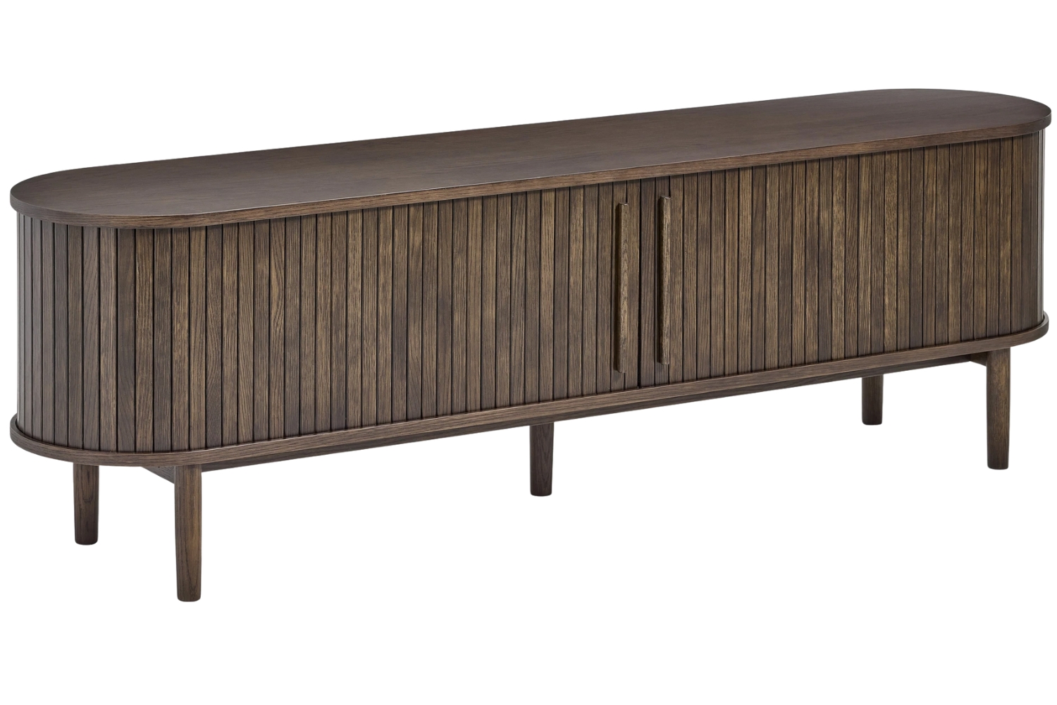 Unique Furniture Tmavý dubový TV stolek Meta 180 cm Unique Furniture