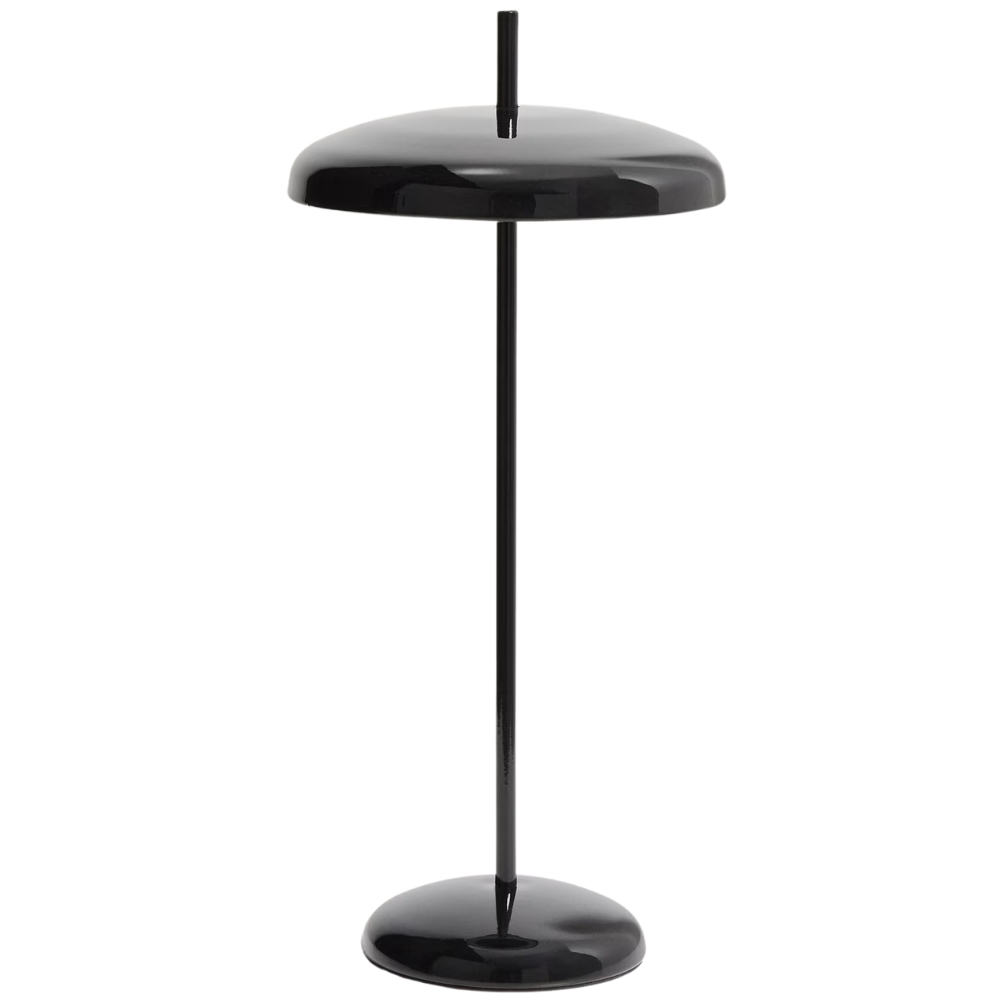 Kave Home Černá kovová nabíjecí LED lampa Porte Kave Home