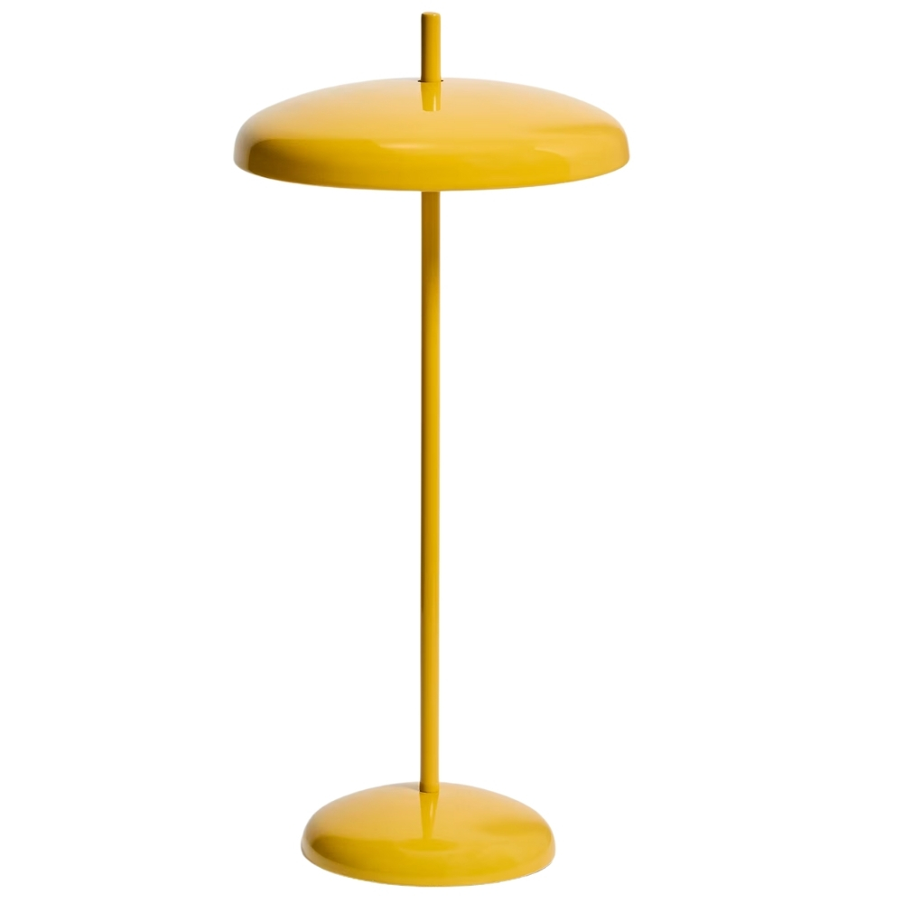 Kave Home Žlutá kovová nabíjecí LED lampa Porte Kave Home