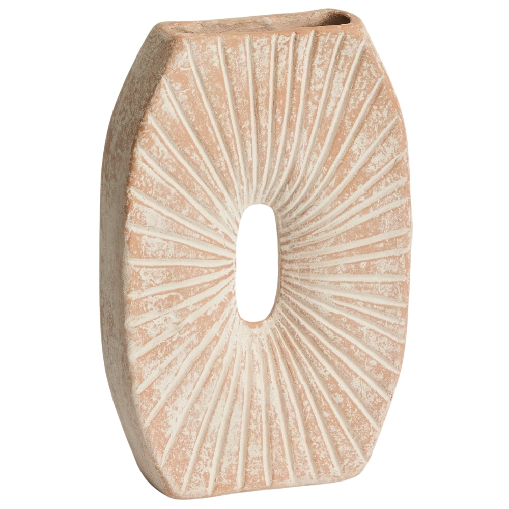 Kave Home Béžová váza Valura 31 cm Kave Home