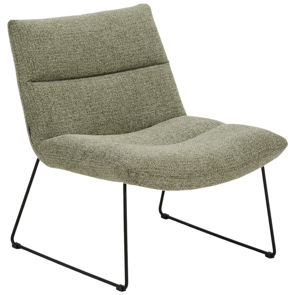 Zelené čalouněné křeslo Kave Home Asen Kave Home