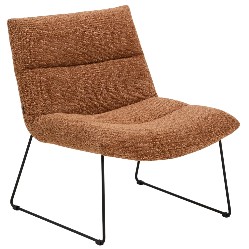 Kave Home Terakotově červené čalouněné křeslo Asen Kave Home