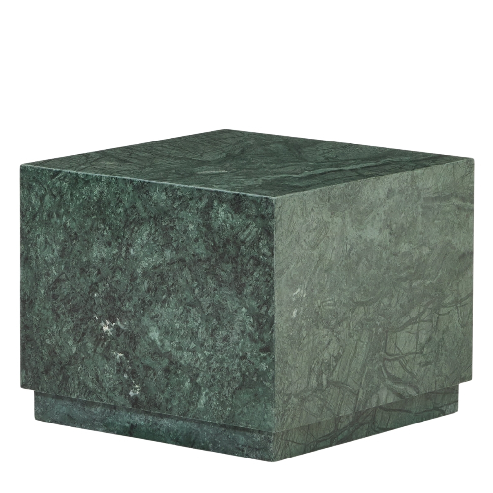 Kave Home Tmavě zelený mramorový odkládací stolek Sorein 50 x 50 cm Kave Home
