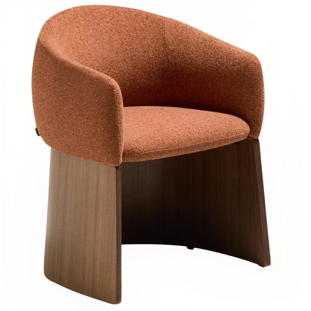 Kave Home Terakotově červená ořechová jídelní židle Bosca Kave Home