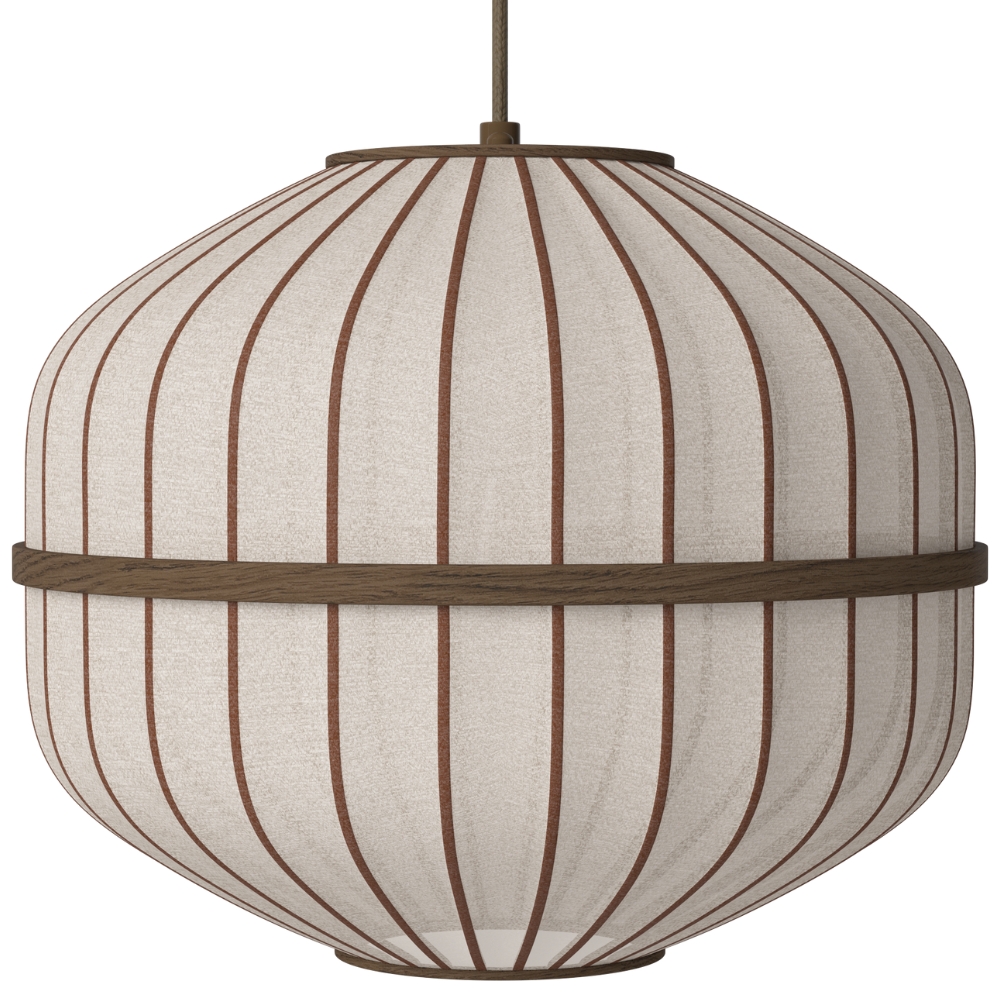 Bolia Tmavé dubové závěsné světlo Lucén Octagon 40 cm Bolia