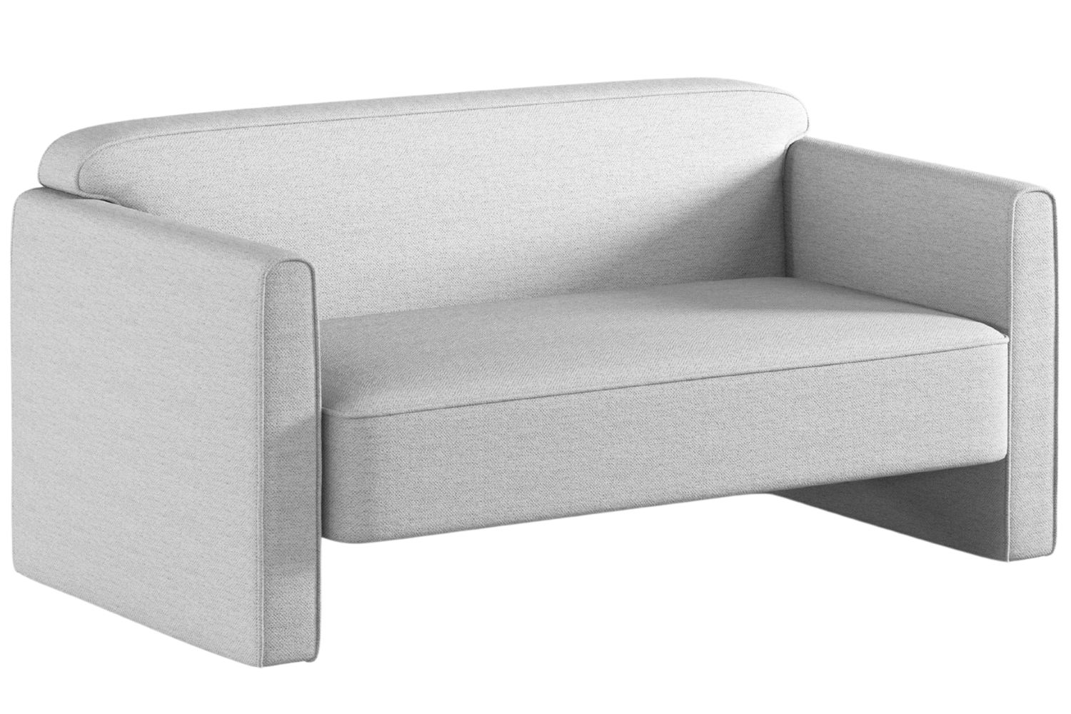 Micadoni Světle šedá dvoumístná pohovka Abby 140 cm Micadoni