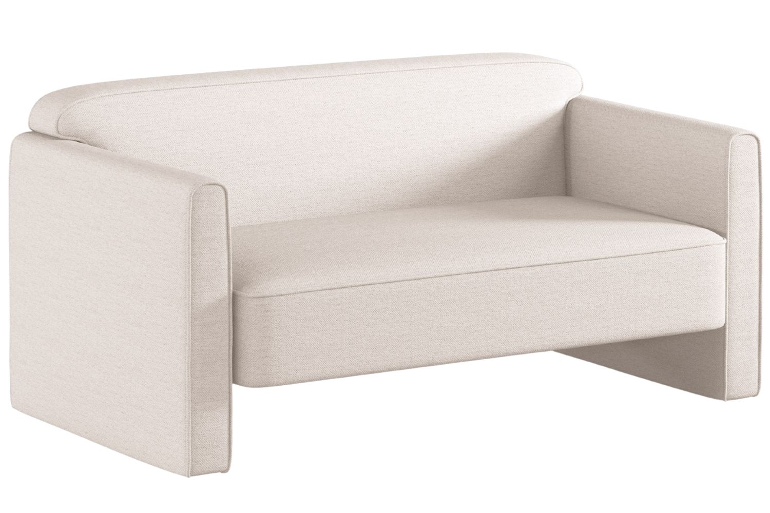 Micadoni Světle béžová dvoumístná pohovka Abby 140 cm Micadoni