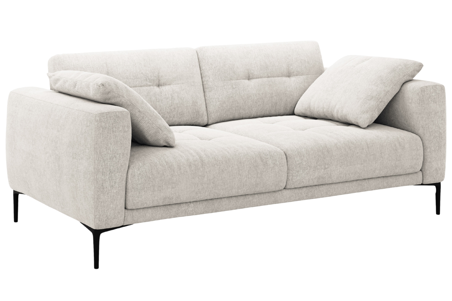 Micadoni Béžová čalouněná trojmístná pohovka Bemy 200 cm Micadoni