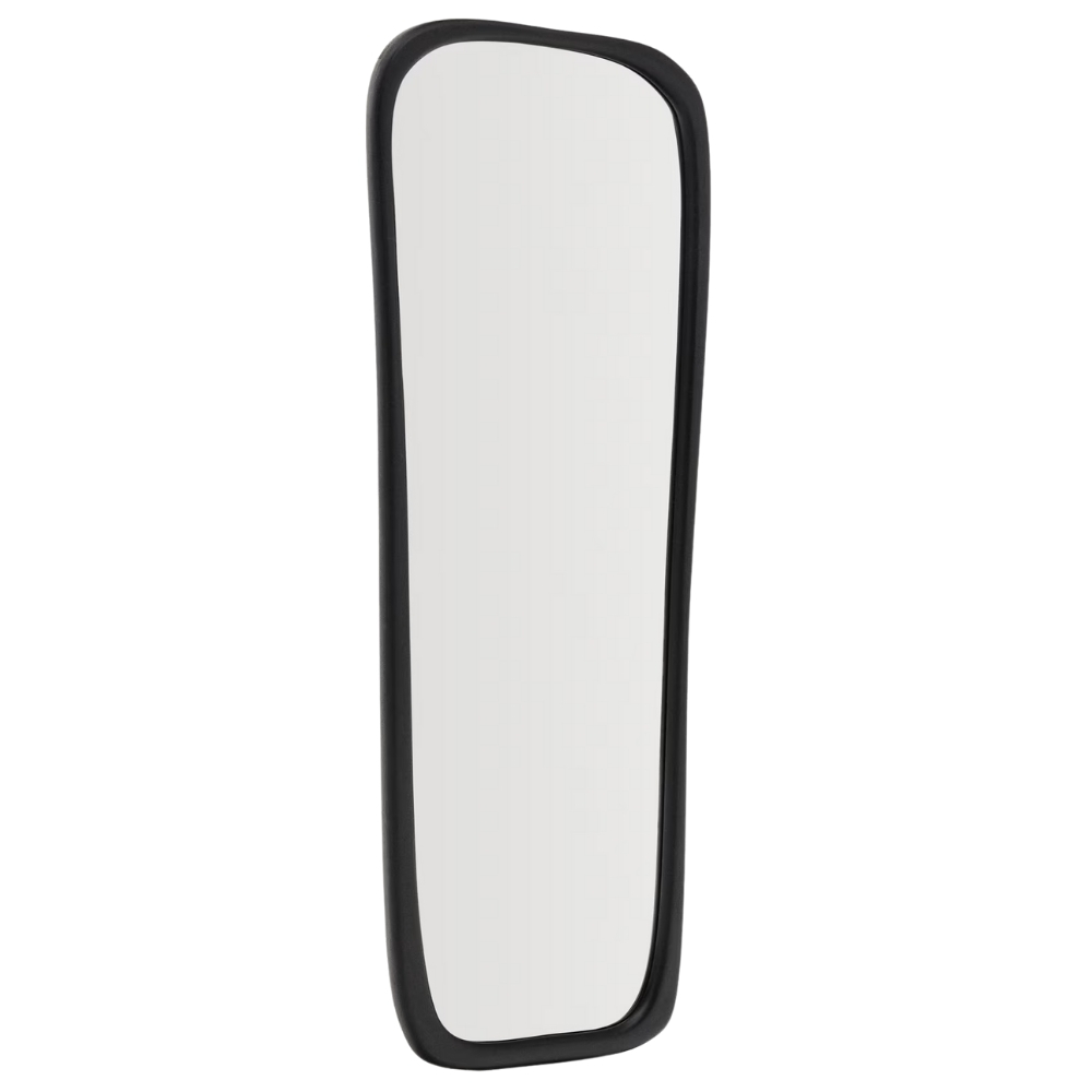 Kave Home Černé dřevěné závěsné zrcadlo Alura 158 x 61 cm Kave Home