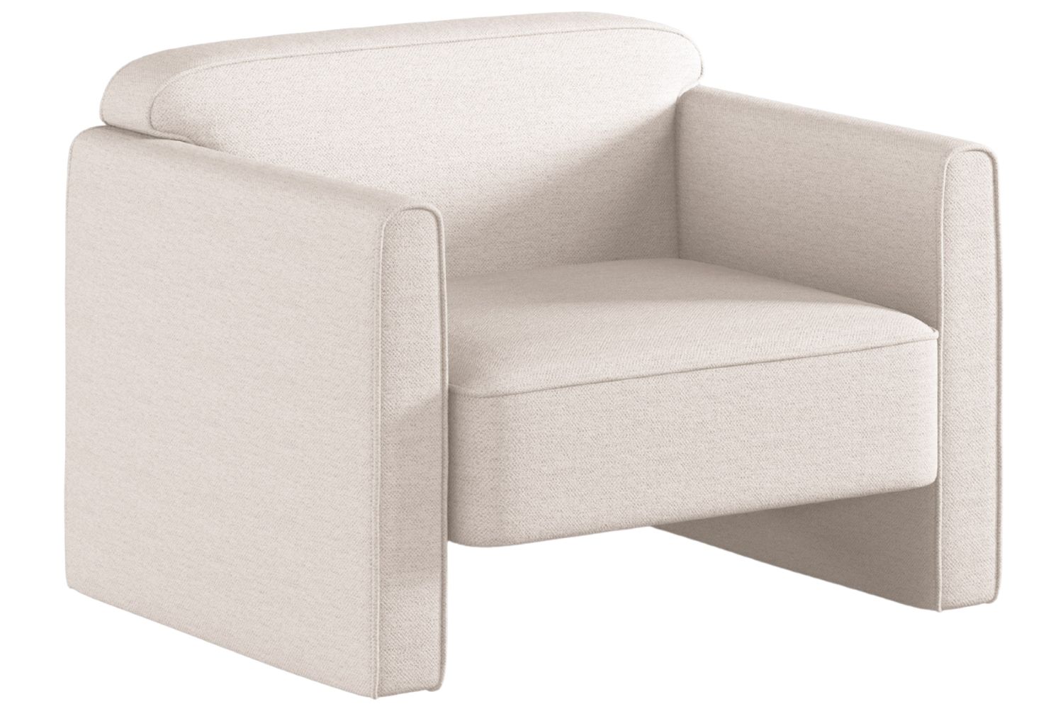 Světle béžové čalouněné křeslo MICADONI Abby Micadoni