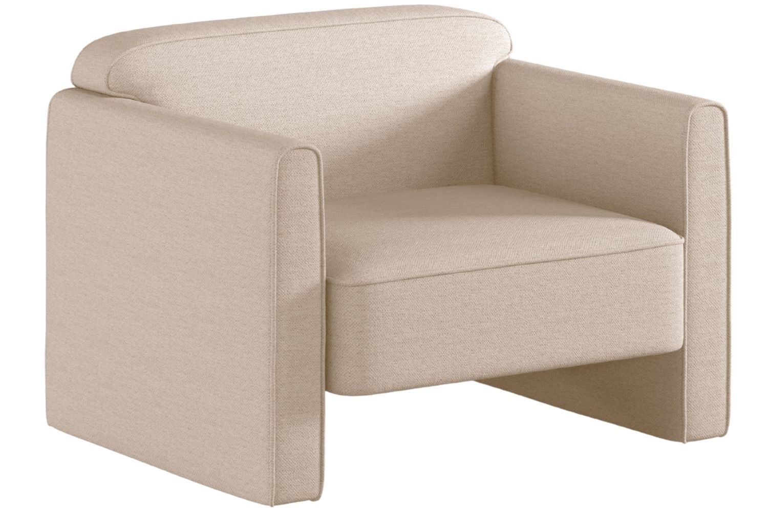 Béžové čalouněné křeslo MICADONI Abby Micadoni