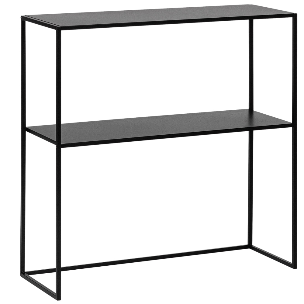 Bizzotto Černý kovový toaletní stolek Alrik 78 x 27 cm Bizzotto