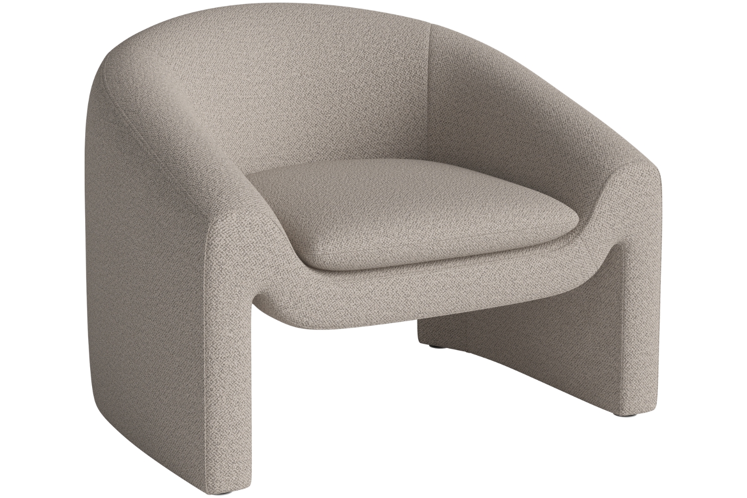 Bolia Pískově hnědé bouclé křeslo Mielo Bolia