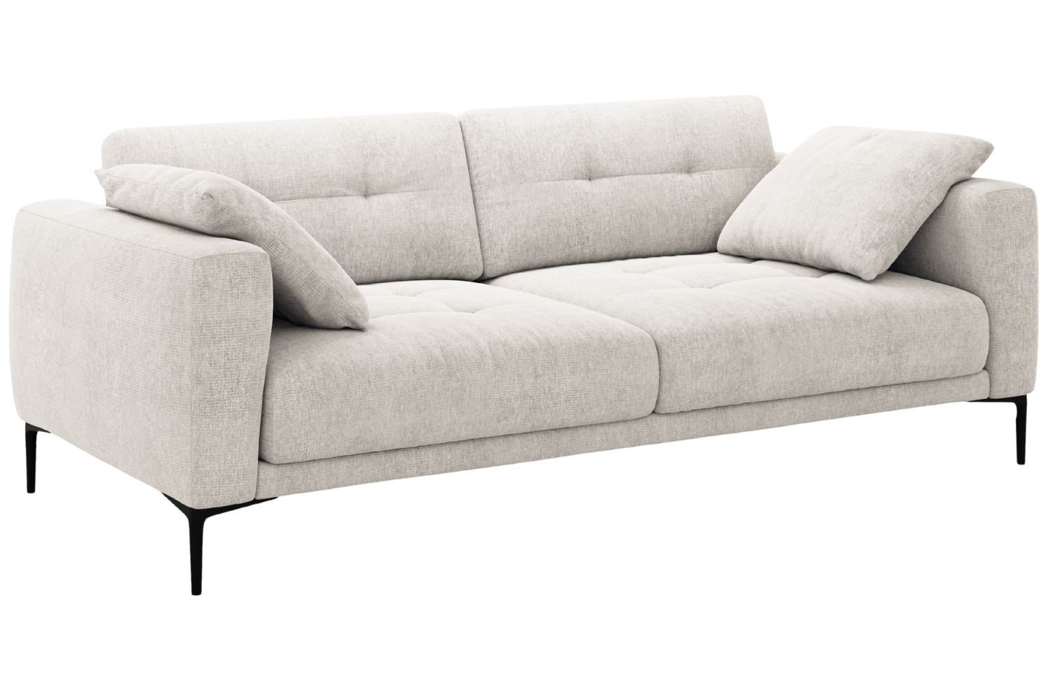 Micadoni Béžová čalouněná čtyřmístná pohovka Bemy 230 cm Micadoni