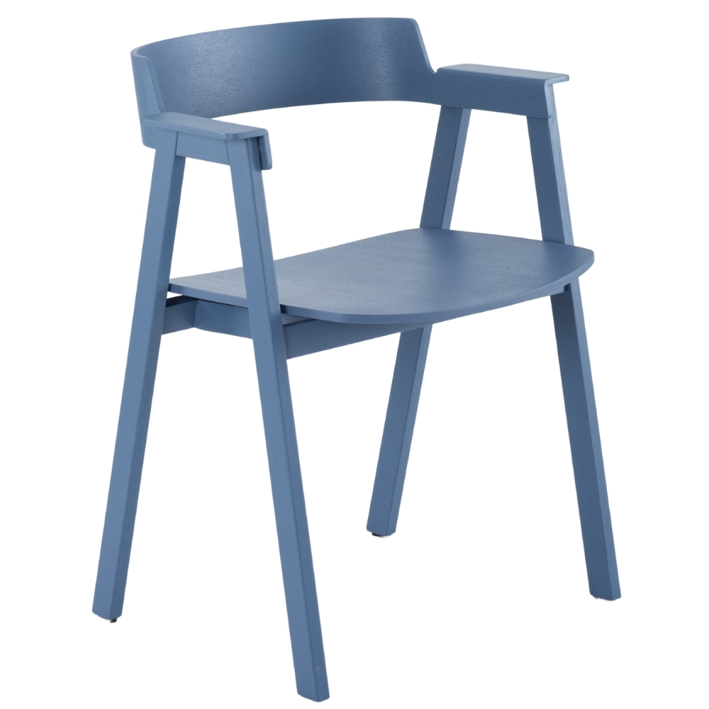 Gazzda Modrá dubová jídelní židle Flip Gazzda