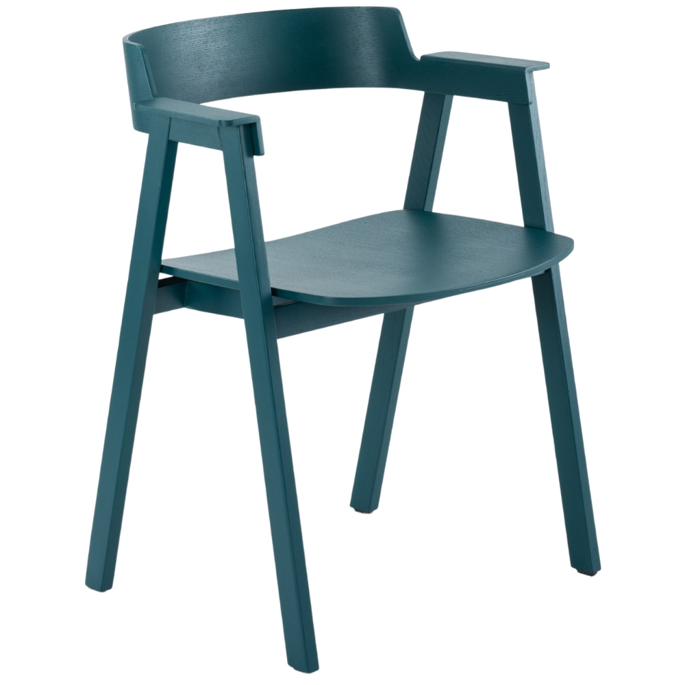 Gazzda Zelená dubová jídelní židle Flip Gazzda