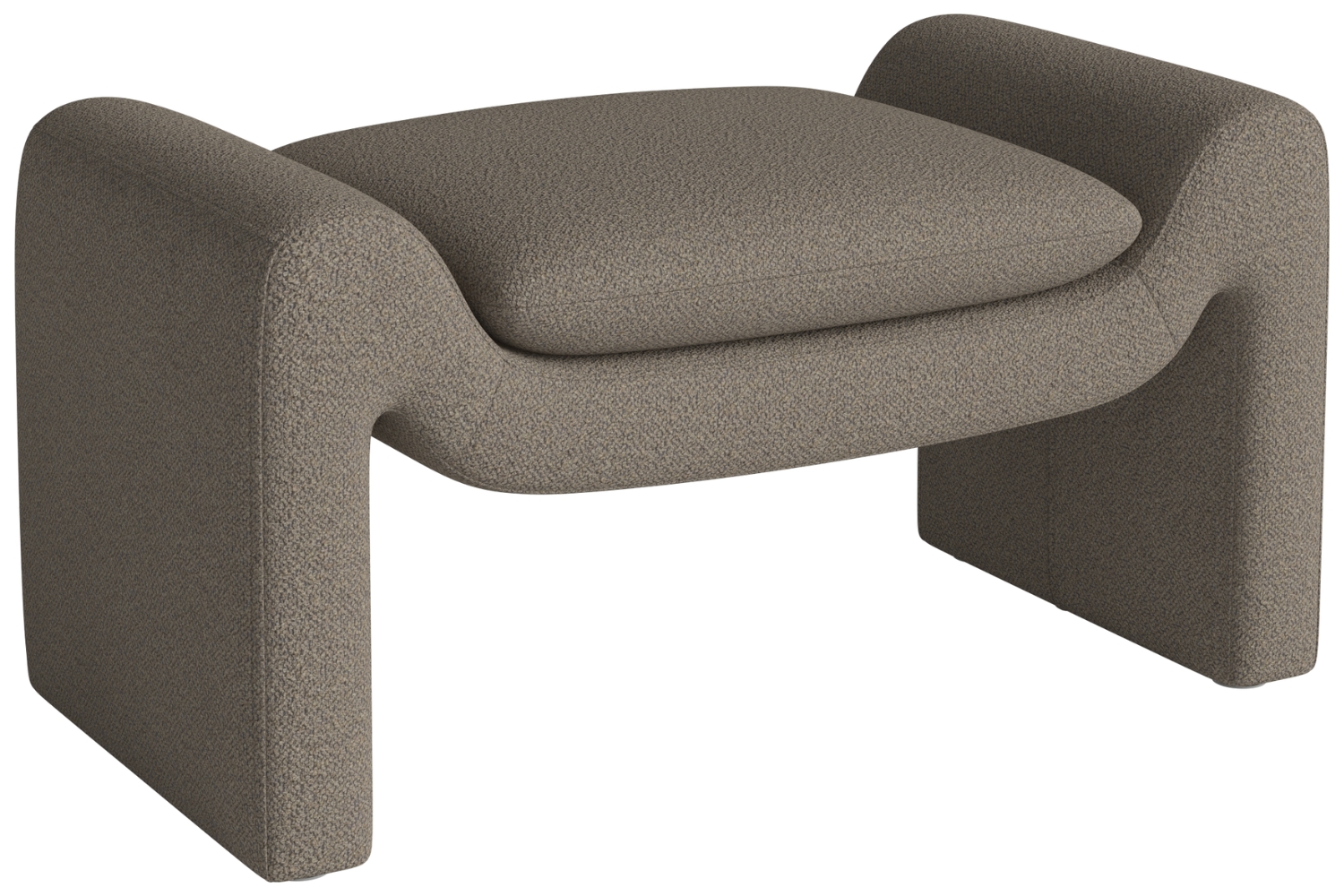 Bolia Světle hnědá bouclé podnožka Mielo 83 x 52 cm Bolia