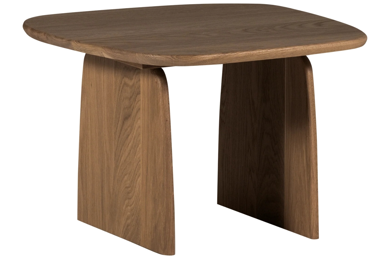 WOOOD Hnědý dubový konferenční stolek Tablo 60 x 60 cm WOOOD